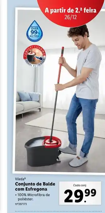 Lidl Conjunto de balde com esfregona promoção