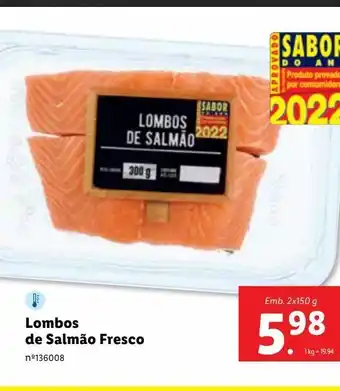 Lidl Lombos de salmão fresco promoção
