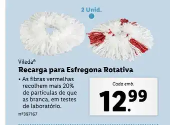 Lidl Recarga esfregona rotativa promoção