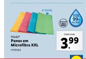 Lidl Panos em microfibra xxl promoção
