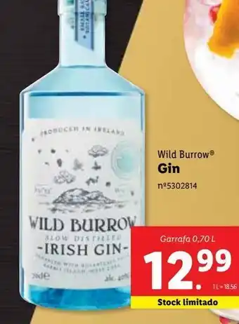 Lidl Gin wild burrow promoção