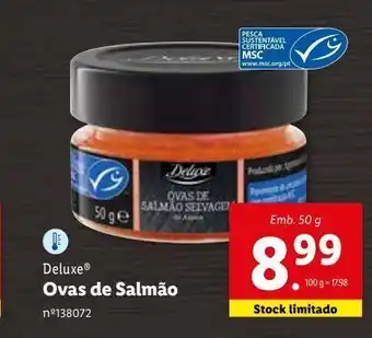 Lidl Ovas de salmao deluxe promoção