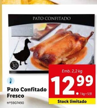 Lidl Pato confitado fresco promoção
