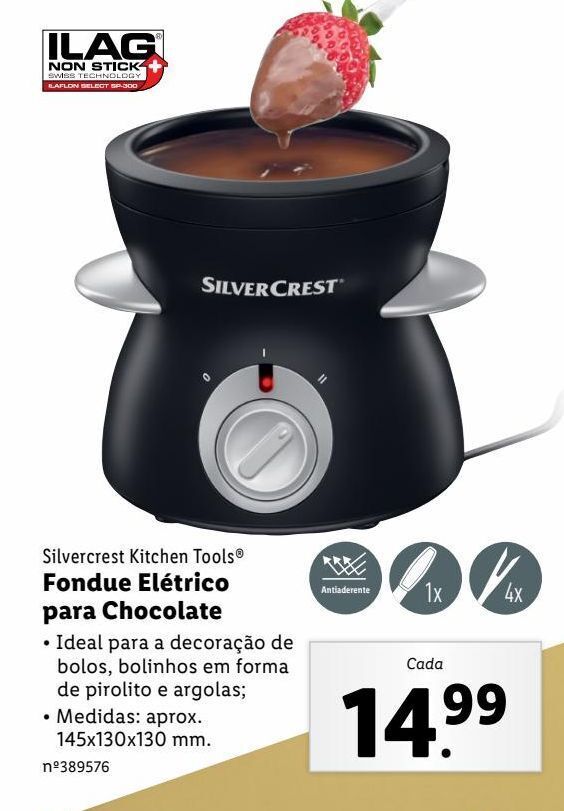 Promoção Fondue elétrico de chocolate em Lidl