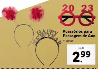 Lidl Acessórios para passagem de ano promoção