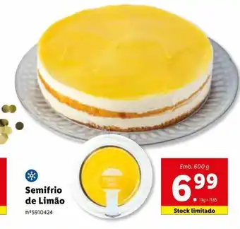 Lidl Semifrio de limao promoção