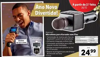 Lidl Microfone para karaoke sem fios promoção