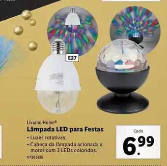 Lâmpada led para festas