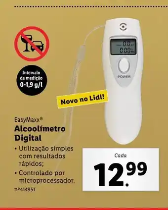 Lidl Álcoolímetro digital promoção