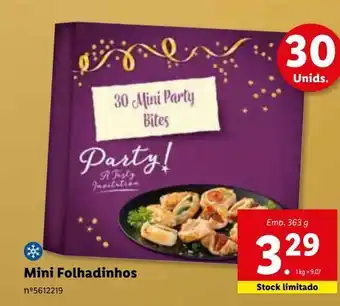 Lidl Mini folhadinhos promoção