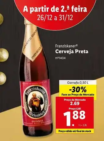 Lidl Cerveja preta promoção