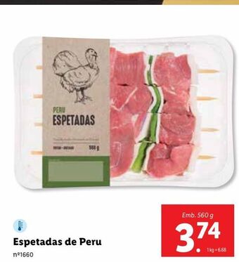 Lidl Espetadas de peru promoção