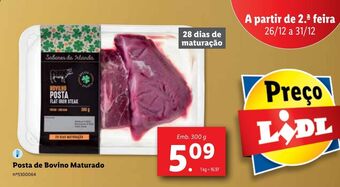Lidl Posta de bovino maturado promoção