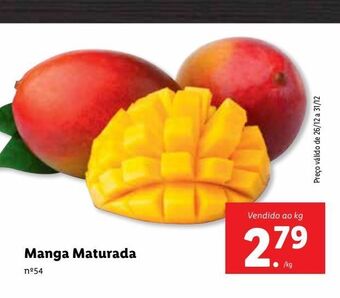 Lidl Manga maturada promoção