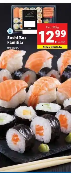 Lidl Sushi box familiar promoção