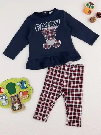 Completo jogging bimba blu/rosso - prénatal