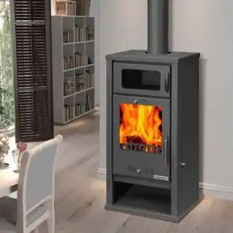 Armazéns Reis Salamandra a lenha troy com forno 8kw promoção