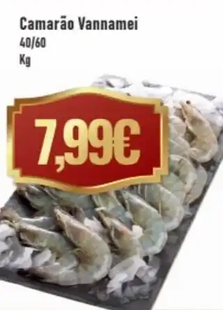 Belita Camarao Vannamei 40/60 1kg promoção