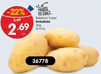 Minipreço Batata p/ Cozer Embalada 3kg promoção