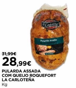 El Corte Inglés Frango assado promoção