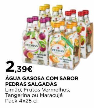 El Corte Inglés Água com sabor pedras salgadas promoção