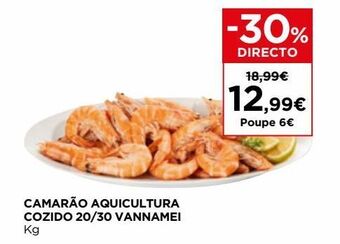 El Corte Inglés Camarão cozido promoção