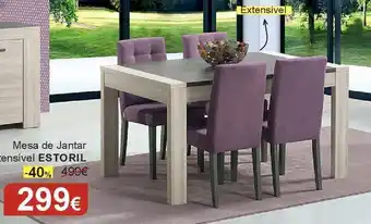 Homy Casa Mesa de jantar extensível estoril promoção