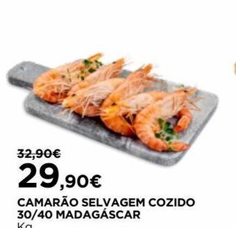 El Corte Inglés Camarão cozido madagascar promoção