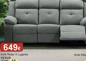 Homy Casa Sofá relax 3 lugares venus promoção