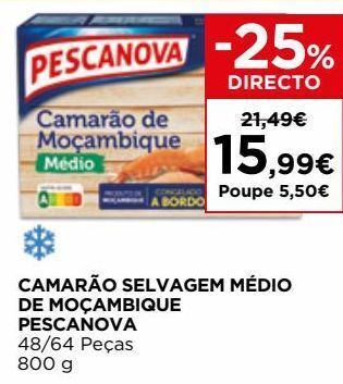El Corte Inglés Camarão moçambique pescanova promoção