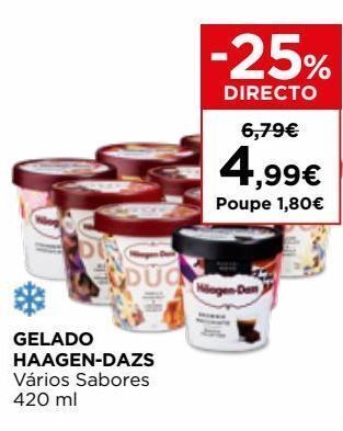 El Corte Inglés Gelados häagen-dazs promoção