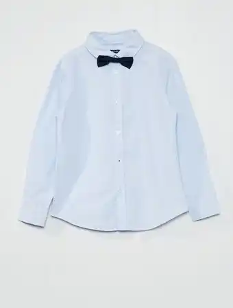 Kiabi Conjunto camisa de algodão + laço promoção