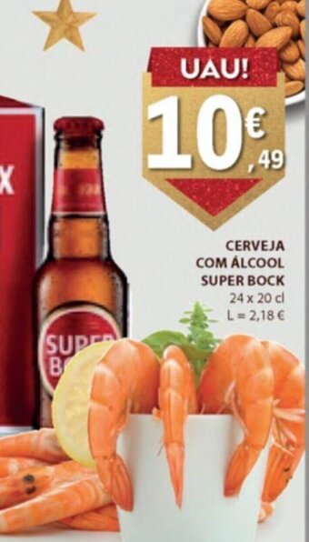 E.Leclerc Cerveja com alcool Super Bock 24x20cl promoção