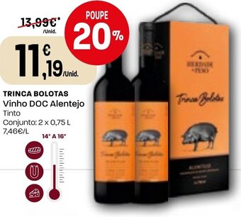 Intermarché Trinca Bolotas Vinho Doc Alentejo promoção