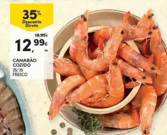 Continente Bom dia Camarao Cozido 25/35 Fresco promoção