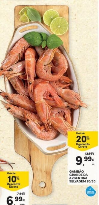 Continente Bom dia Gambao Grande da Argentina Selvagem 20/30 promoção