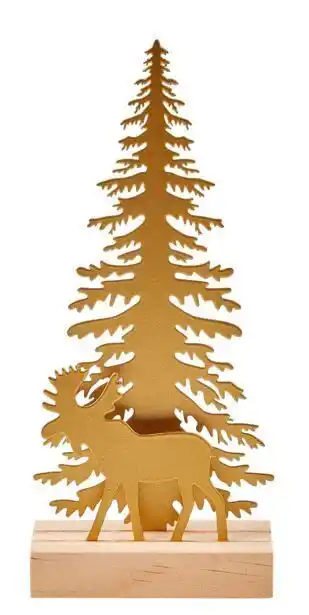 CASA Metalo decoração em pé dourado promoção