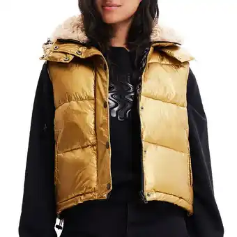 Desigual colete gotemburgo honey gold