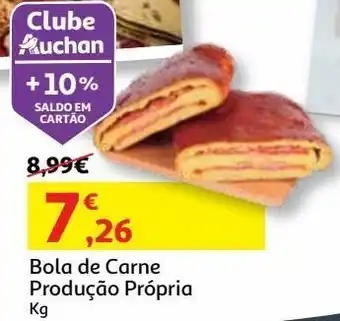 Auchan Bola de carnekg produção própria promoção