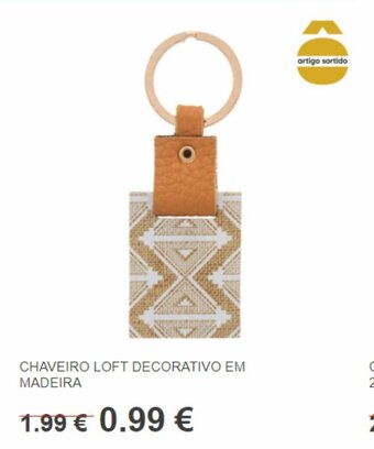 Hôma Chaveiro Loft Decorativo em Madeira promoção