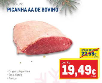 Makro Picanha AA de Bovino promoção