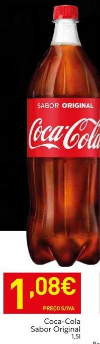 Recheio Coca cola Sabor Original 1.5L promoção