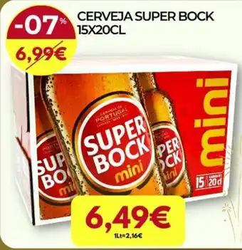 Ponto Fresco Cerveja Super Bock 15x20cl promoção