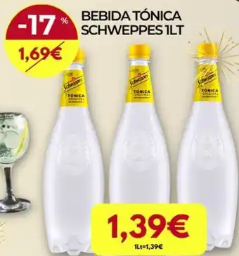 Bebida Tonica Schweppes 1L
