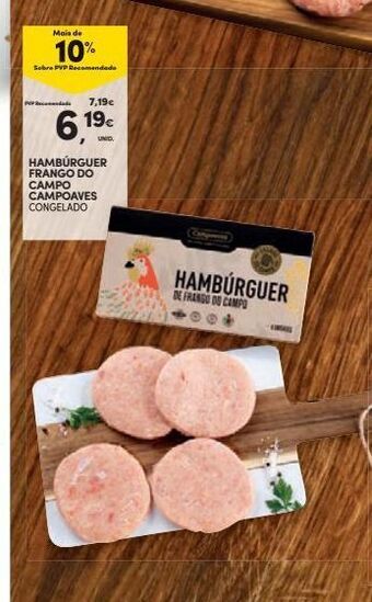 Continente Hambúrguer promoção