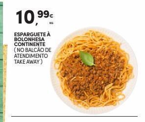 Continente Esparguete à bolonhesa promoção