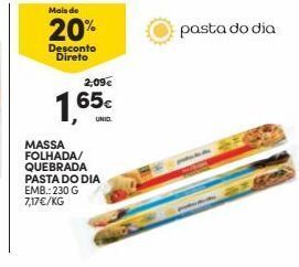 Continente Massa folhada promoção