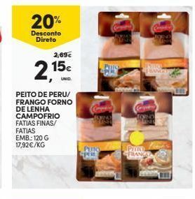 Continente Peito de peru campofrio promoção