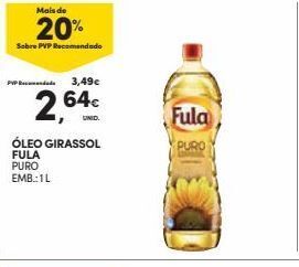 Continente Óleo de girassol fula promoção
