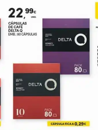 Continente Bom dia Capsulas de Cafe Delta Q 80 capsulas promoção